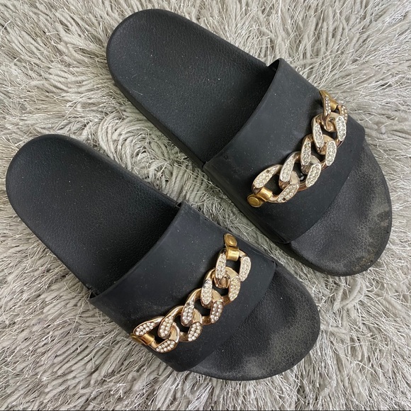 Catherine Malandrino chain link set slides - Picture 10 of 16